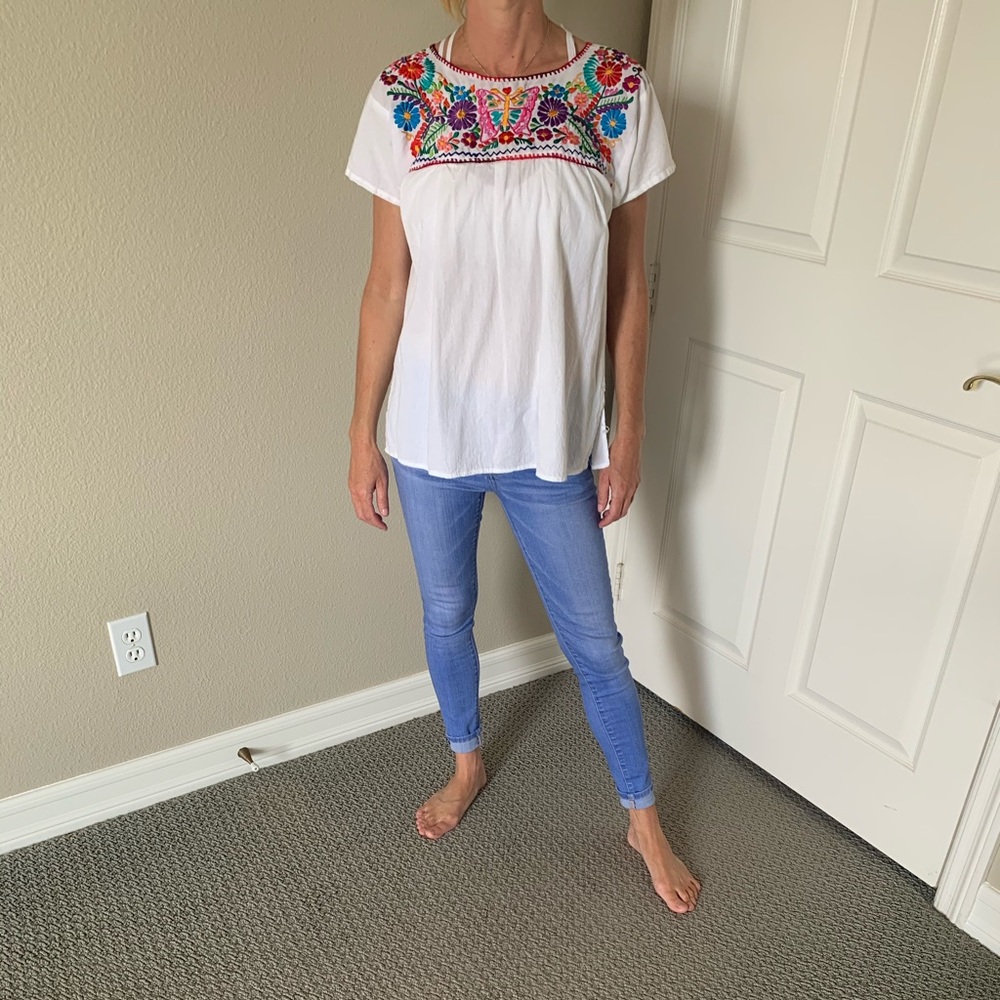 Spanish Style Short Sleeve Top